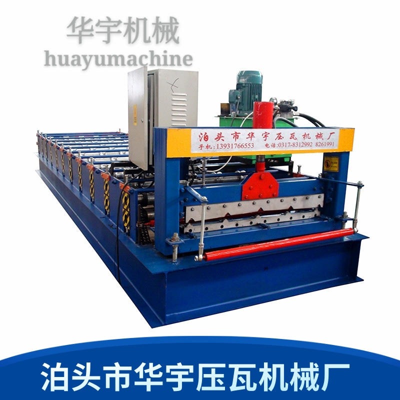 华宇厂家销售840型号压瓦机械设备 冷弯机械设备 彩钢压瓦机图片