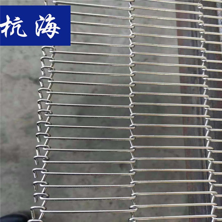 人字型网带 冷冻机网带 杭海机械 sus304不锈钢网带制作厂家图片