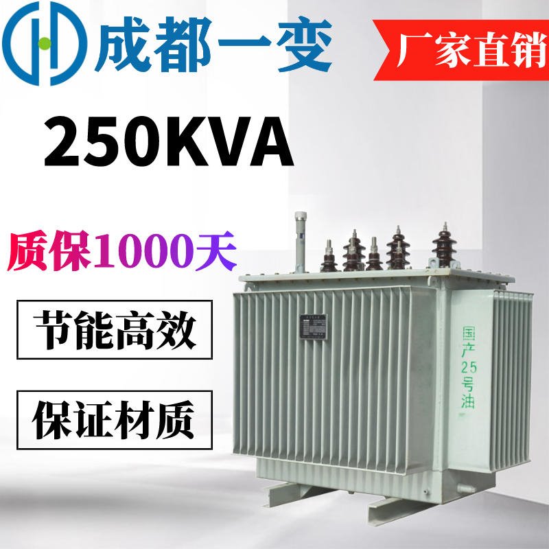 S11油浸式变压器 250KVA油浸式变压器价格 现货直供 成都一变