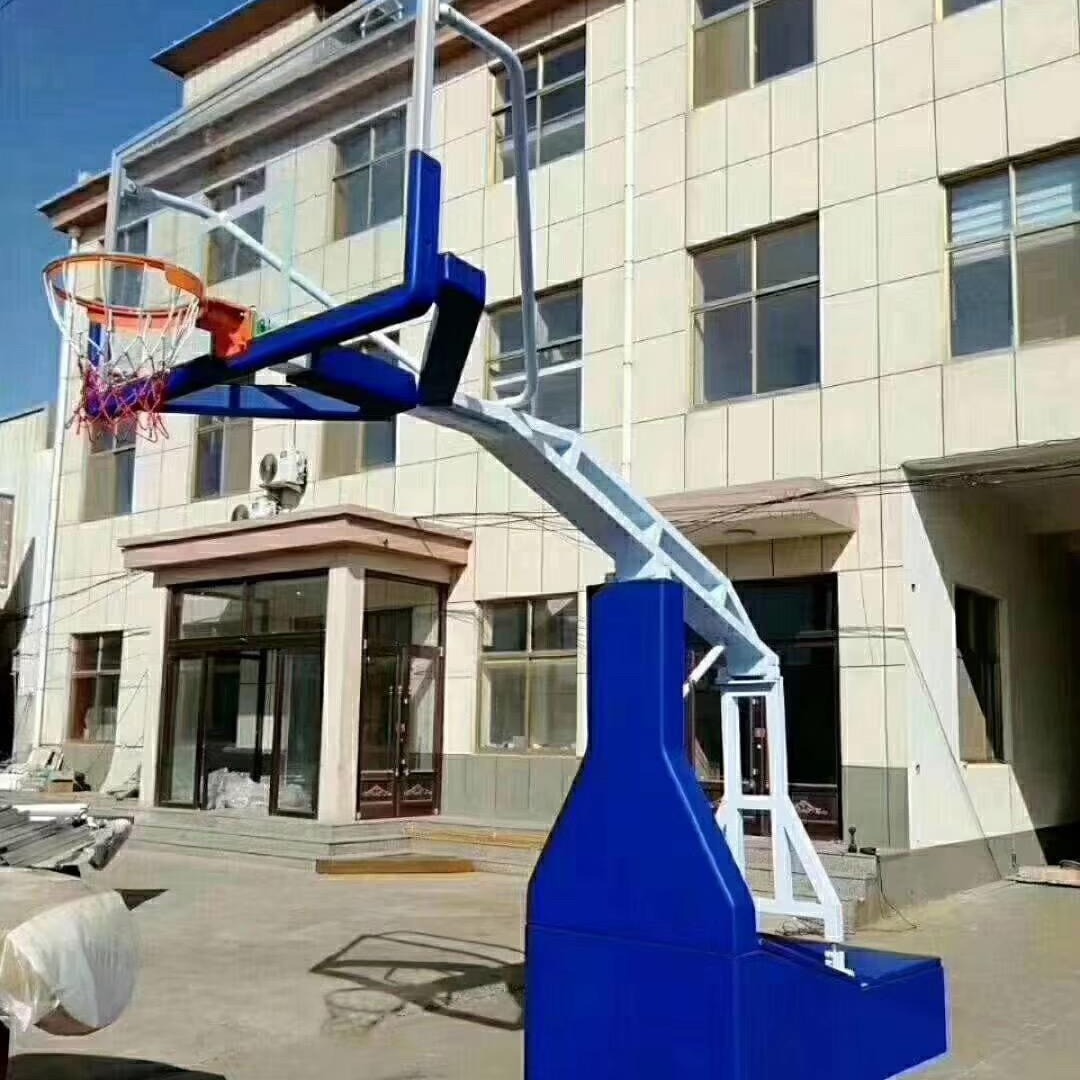 篮鲸屋顶房顶篮球架 沧州仿液压篮球架厂家 可升降篮球架 手动篮球架专业生产
