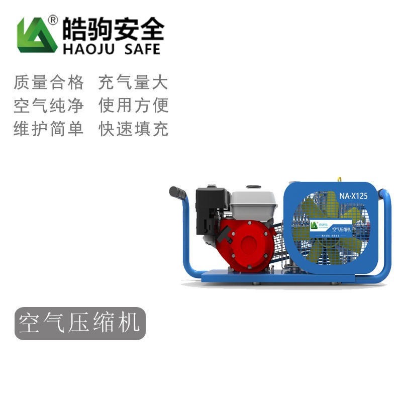 皓驹厂家直销 NA-X125SH德国型高压空气充填泵 空气充气泵 正压呼吸器充气泵