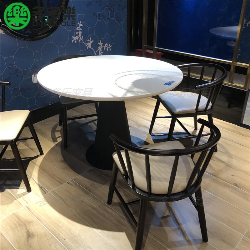 西餐厅餐桌 大理石餐桌椅 中式餐厅沙发卡座岩板餐桌椅组合定制