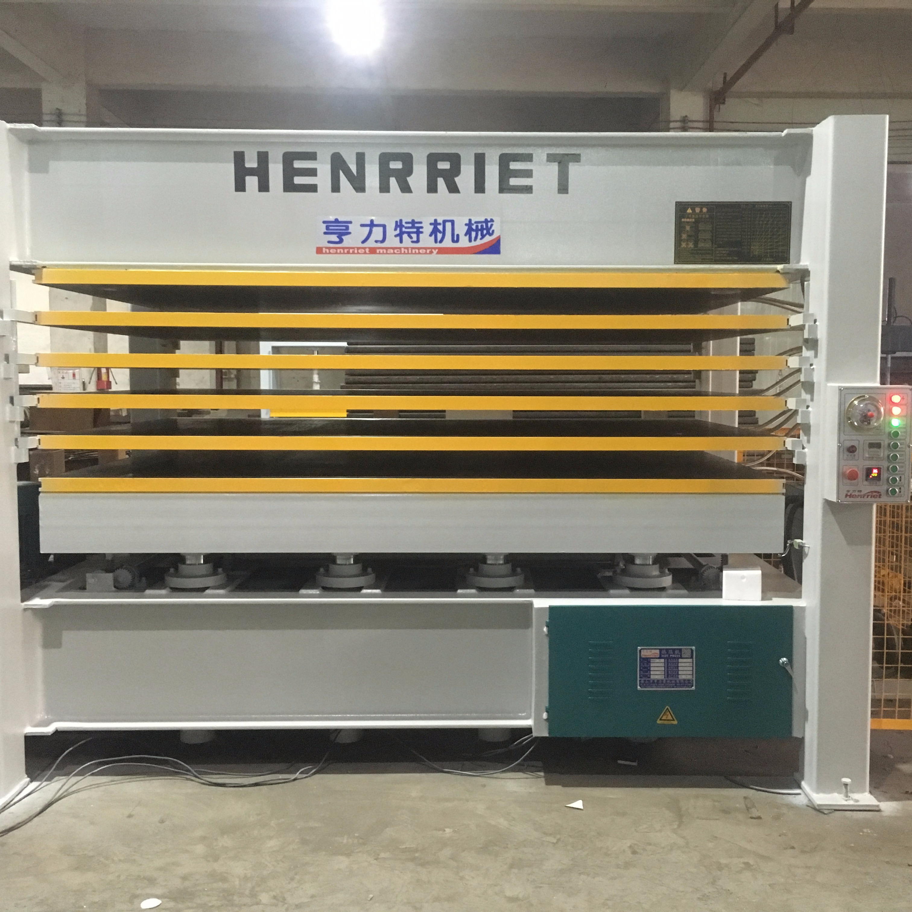 亨力特厂家专业生产批发江苏扬州热压机 1.7米x2.8米x120吨x5层铝蜂板热压机 自动压机
