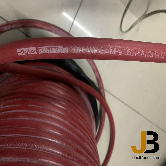 红色PARKER派克软管，PARKER PUSH-LOK PLUS 801-6-RED-RL多用途软管