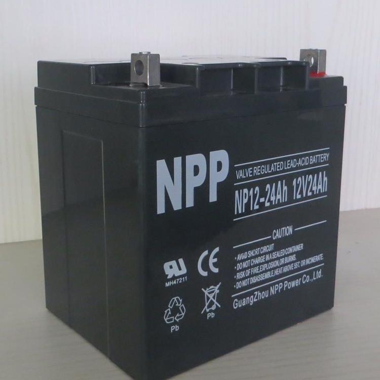 耐普蓄电池NP12-24 免维护铅酸蓄电池12V24AH UPS/EPS电源专用 现货直销