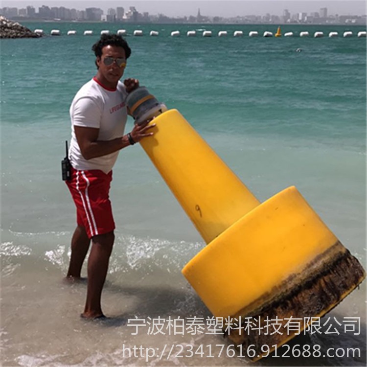 三亚海滩警示浮标 高强度PE浮标 柏泰滚塑加工图片