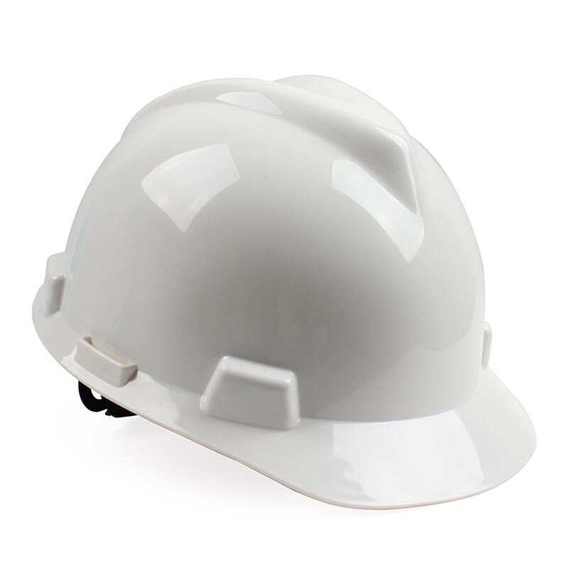 梅思安10146506V-GardABS标准型安全帽 白色针织布一指键帽衬 针织吸汗带 D型下颏带
