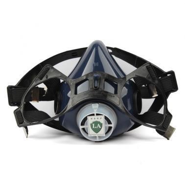霍尼韦尔313500硅胶半面罩防毒面具 双滤盒防毒面具