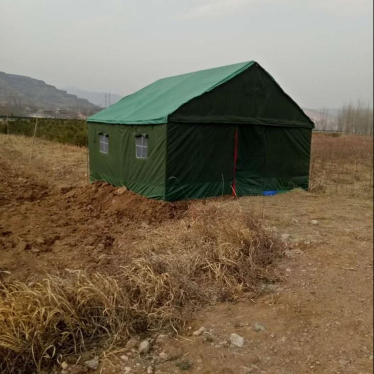 北京豪斯施工帐篷2*3米 3*4米 4*5米 12平米 20平米 支持定做尺寸 多人住施工帐篷 工程帐篷 保暖帐篷