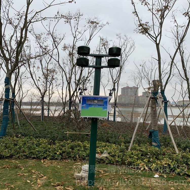 衢州观景湖负氧离子浓度测报系统 公园清新空气监测 聚一搏环保 JYB-FY