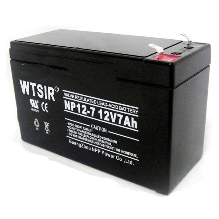 WTSIR蓄电池NP7-12 12V7AH消防报警 应急照明系统