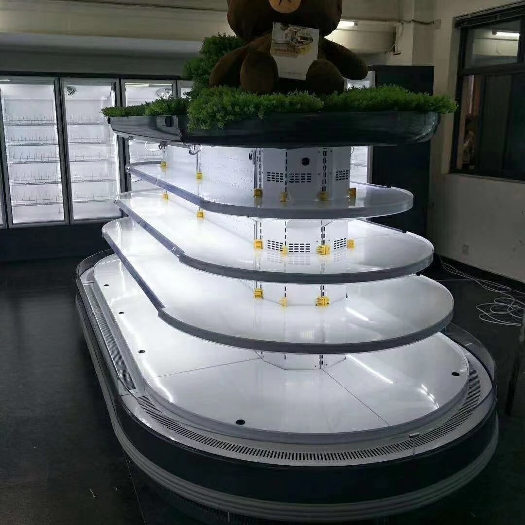 惠州市自助餐冷柜 环形菜品柜 菜品保鲜柜 保鲜展示柜 工厂直销 支持定制 未来雪-WLX-HD-259
