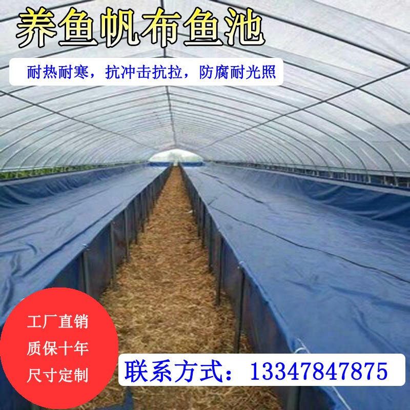 江苏省工厂帆布水池 篷布蓄水池 含支架整套鱼池定做 养殖池 鱼池