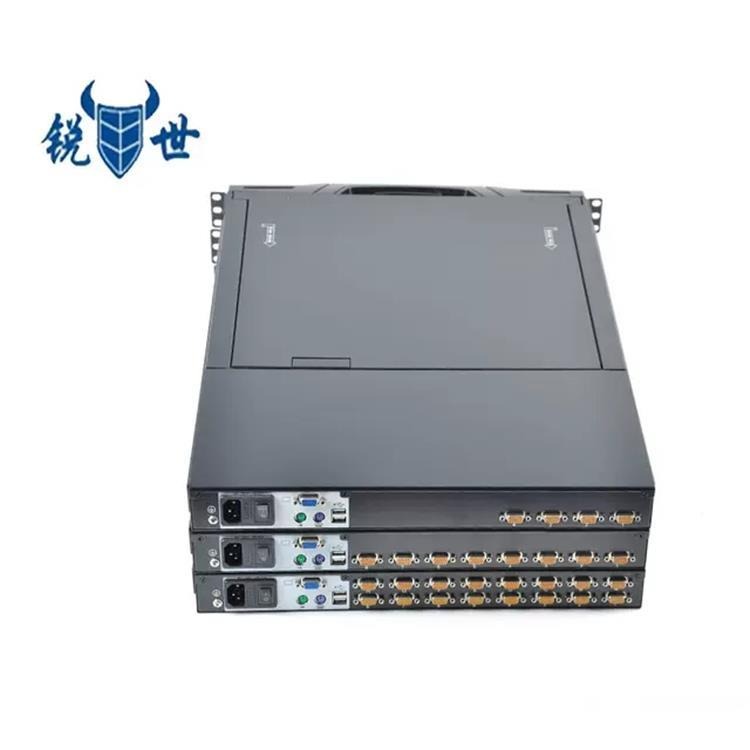 锐世CS-2724 17寸24口网口KVM切换器一体机带IP远程管理
