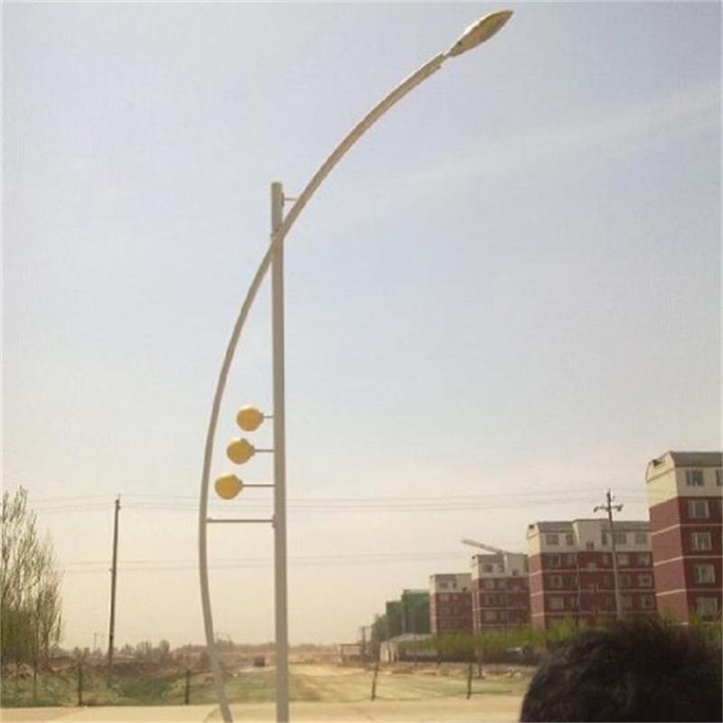 鑫永虹定制小区市政工程道路灯 8米单臂双杆特色市电LED路灯