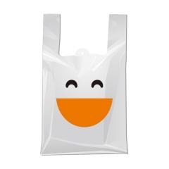 红素食品外卖一次性打包手提塑料袋子 5000件起订不单独零售图片