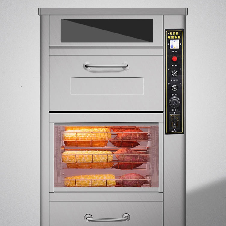 烤地瓜机 浩博烤红薯机 商用全自动电烤地瓜机 68型128型168型烤白薯机