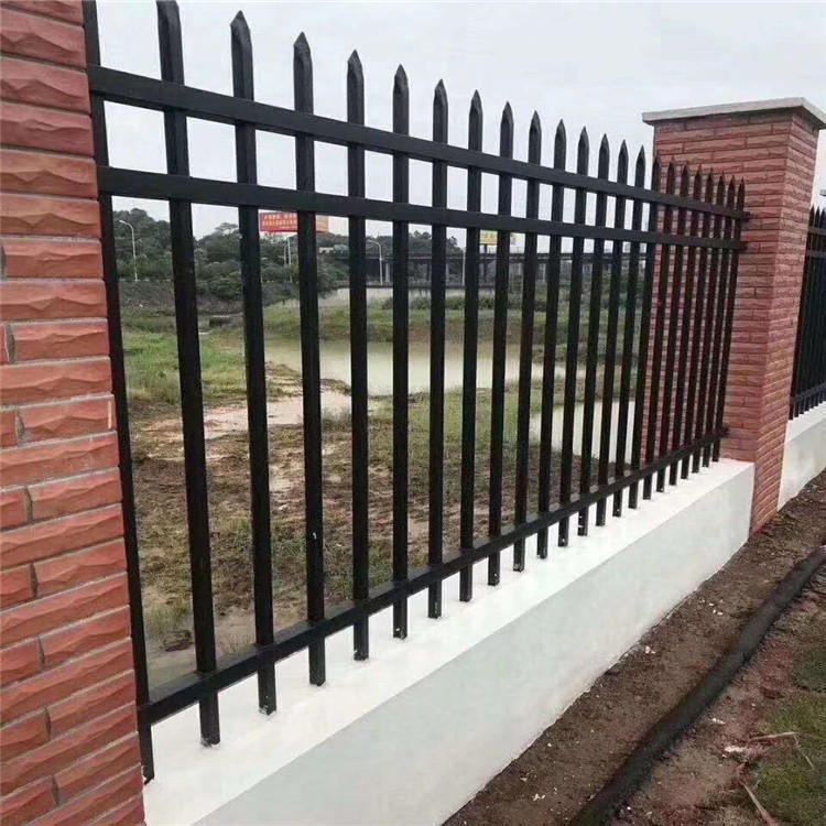镀锌管家用铁栏杆工地护栏院子围栏方钢喷塑4*4组装式平房护栏