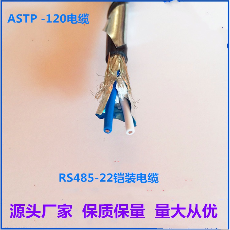 STP-120屏蔽电缆 RS485通讯电缆  ASTP-120铠装屏蔽电缆
