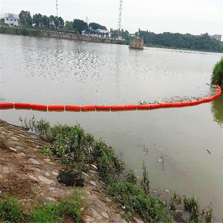 河道漂浮物拦截清理设备用塑料浮筒 水面浮油栏浮体