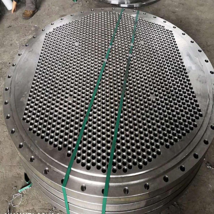 加工厚壁大型管板法兰 换热器用大型管板加工 锅炉用管板 昊诚管道图片