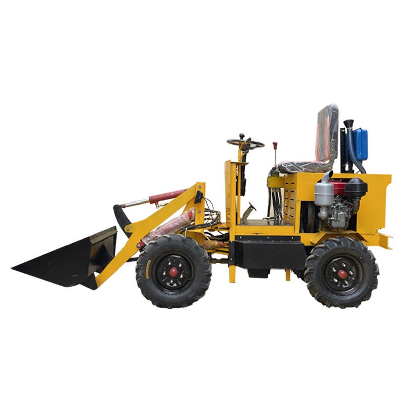金基 厂家供应  多功能电动装载机  农用养殖专用小铲车 沙场用推土机
