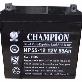 广东 CHAMPION志成 蓄电池NP55-12  12V55AH 铅酸免维护蓄电池 质保三年