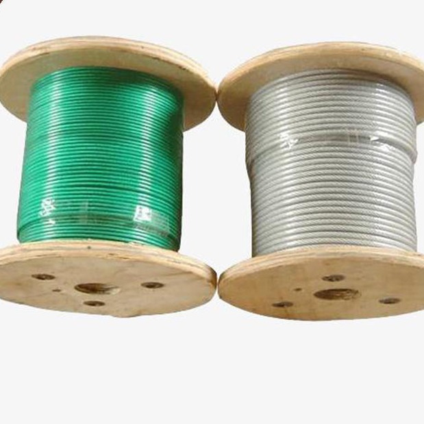 厂家定制 涂塑钢丝绳  包塑钢丝绳  绿色带皮钢丝绳 防水钢丝绳 盛金源  现货供应  欢迎咨询