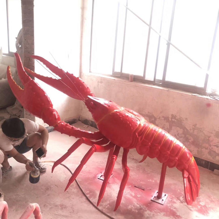 佰盛 仿真动物模型制作 仿真机械动物设计 仿真龙虾雕塑摆件