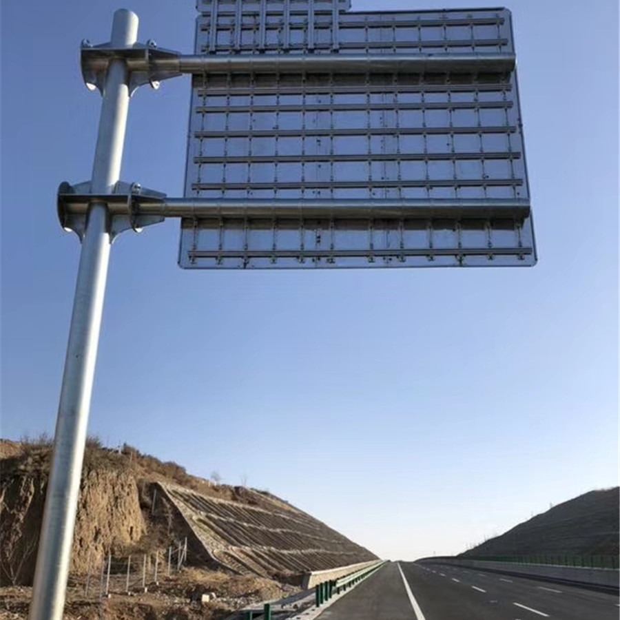 道路交通反光标志杆 框架式组合标志杆 交通3F标志杆 L型八角立杆