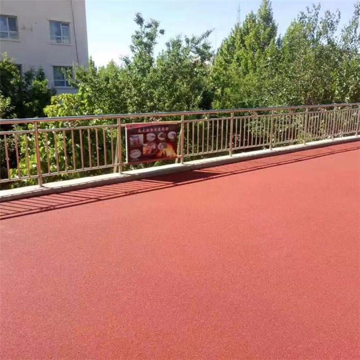 红色沥青路面  彩色沥青 马拉松跑道  汇祥颜料图片