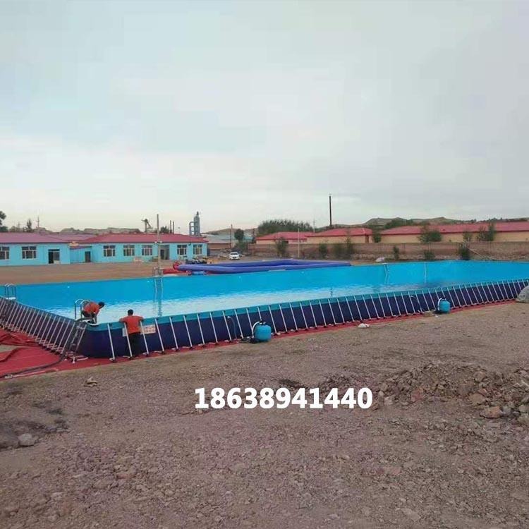 支架游泳池 水上乐园 定做尺寸支架水池 PVC柏拉图 移动水上乐园