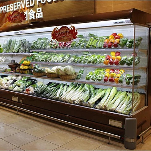 郑州风幕柜价格 河南风幕柜厂家 超市酸奶水果保鲜柜