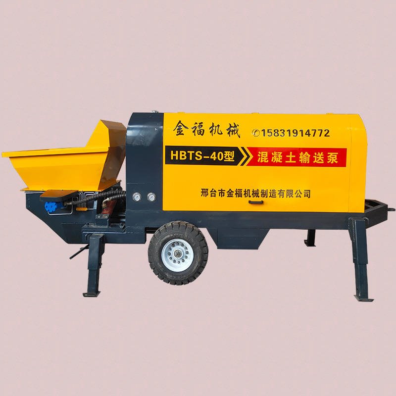 金福40型高压混泥土地泵 厂家生产混凝土各种型号泵车 打灰100米输送浇筑设备