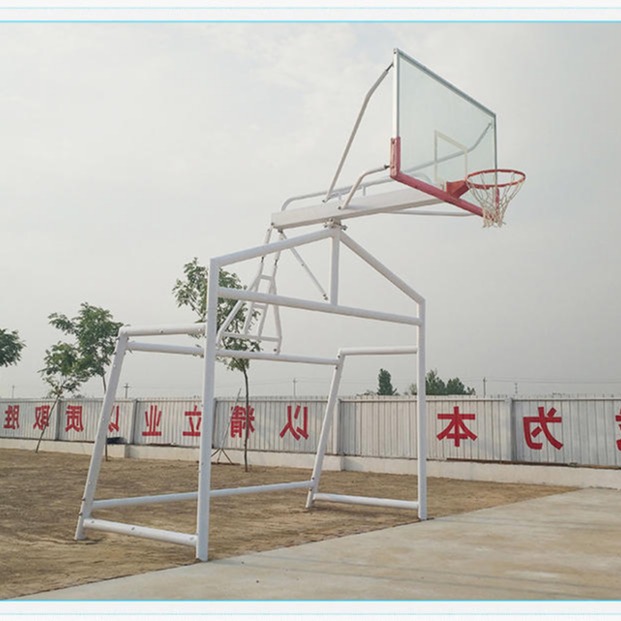 定州市现货户外场地篮球架组合 学校专用篮球架图片 龙泰体育