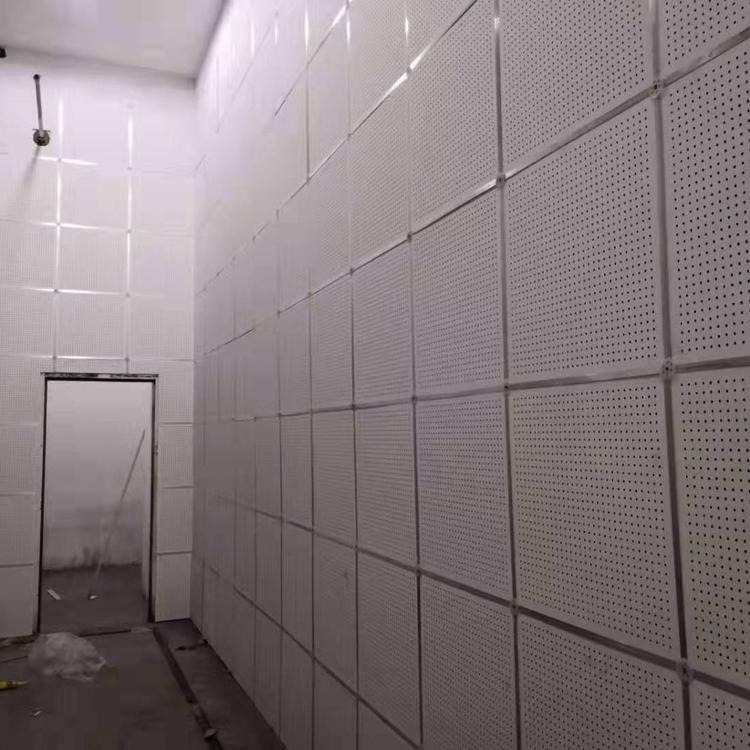 墙机房降噪工程穿孔吸音板 巨拓硅酸钙隔音岩棉复合板 硅酸钙穿孔吸音板隔墙专用吸音板图片