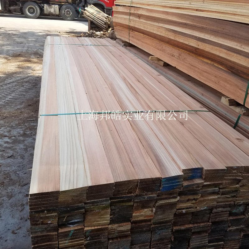 邦皓木材加工厂家 日本柳杉木板 打包木条 花架木板条 杉木韧性强不易断裂图片