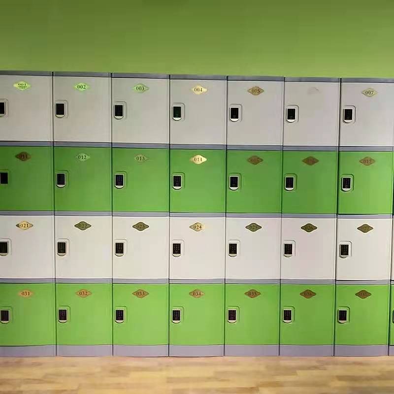 abs塑料更衣柜 储物柜 健身房员工宿舍更衣柜 学校储物柜 塑料书包柜图片