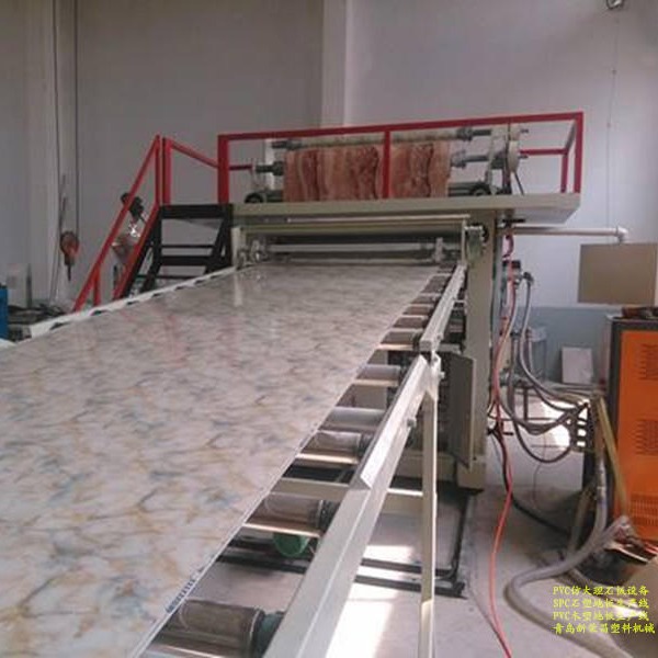 PVC仿大理石板设备 石塑板设备 UV板设备山东厂家直销图片