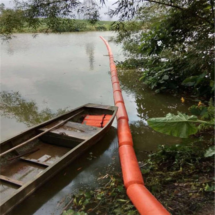 余姚河长制水面拦漂浮体规格 20公分一体式浮式拦污网浮筒价格