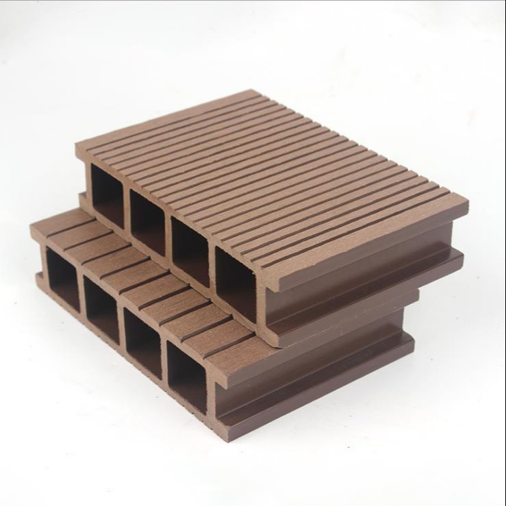 绿艺塑木 厂家直供 塑木环保条纹实心地板 塑木工程专用