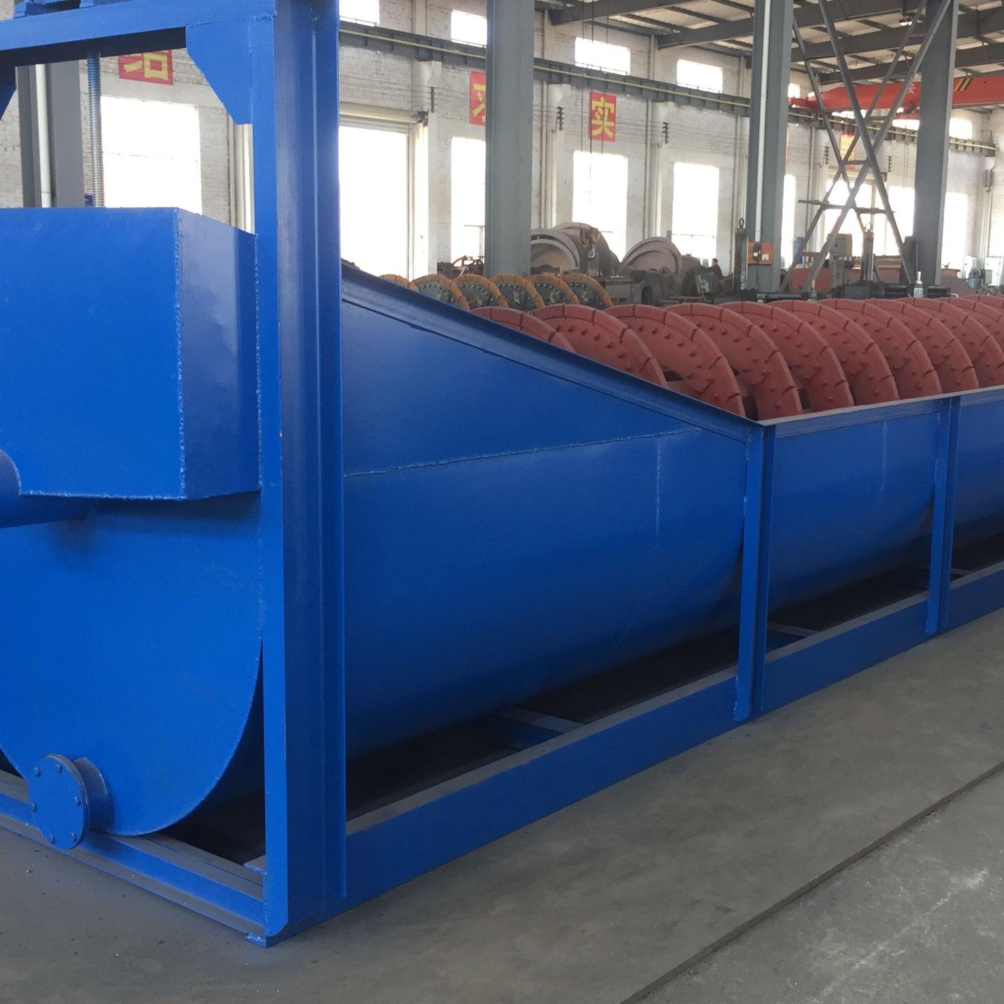 广东山沙洗沙机生产线 时产100吨恒昌螺旋洗沙机
