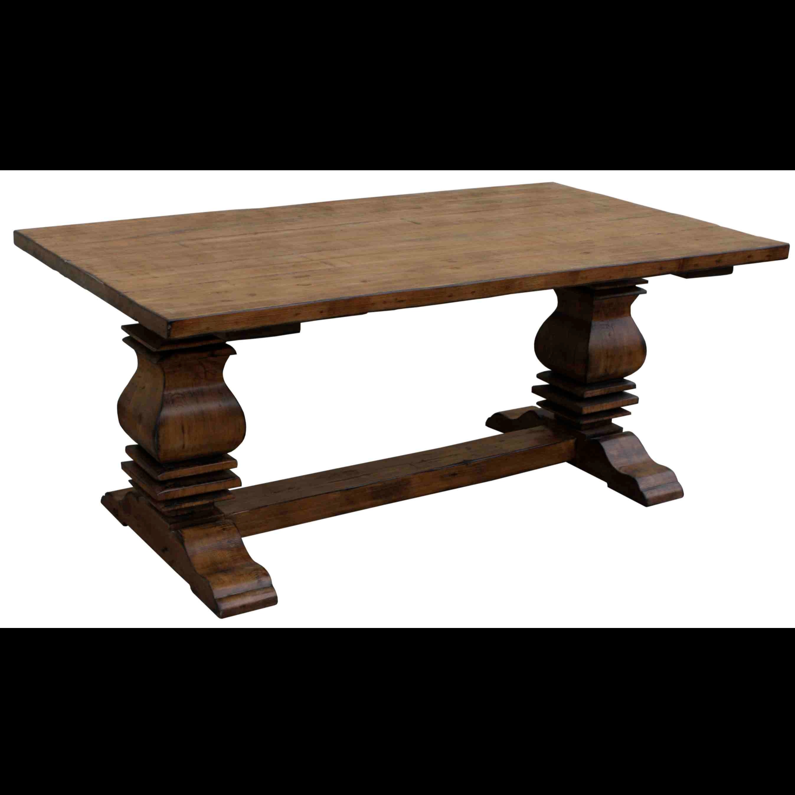 众美德订做圆形西餐桌，CZ-568仿古餐桌，实木餐桌腿专业快速