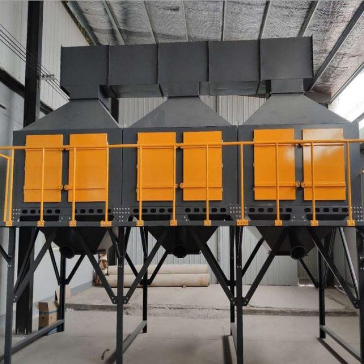 催化燃烧处理技术rco喷漆房废气处理水帘柜设备废气处理装置废气处理设备图片