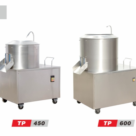 浩博土豆脱皮机商用不锈钢全自动清洗芋头地瓜去皮机姜削皮器TP-350/450/600图片