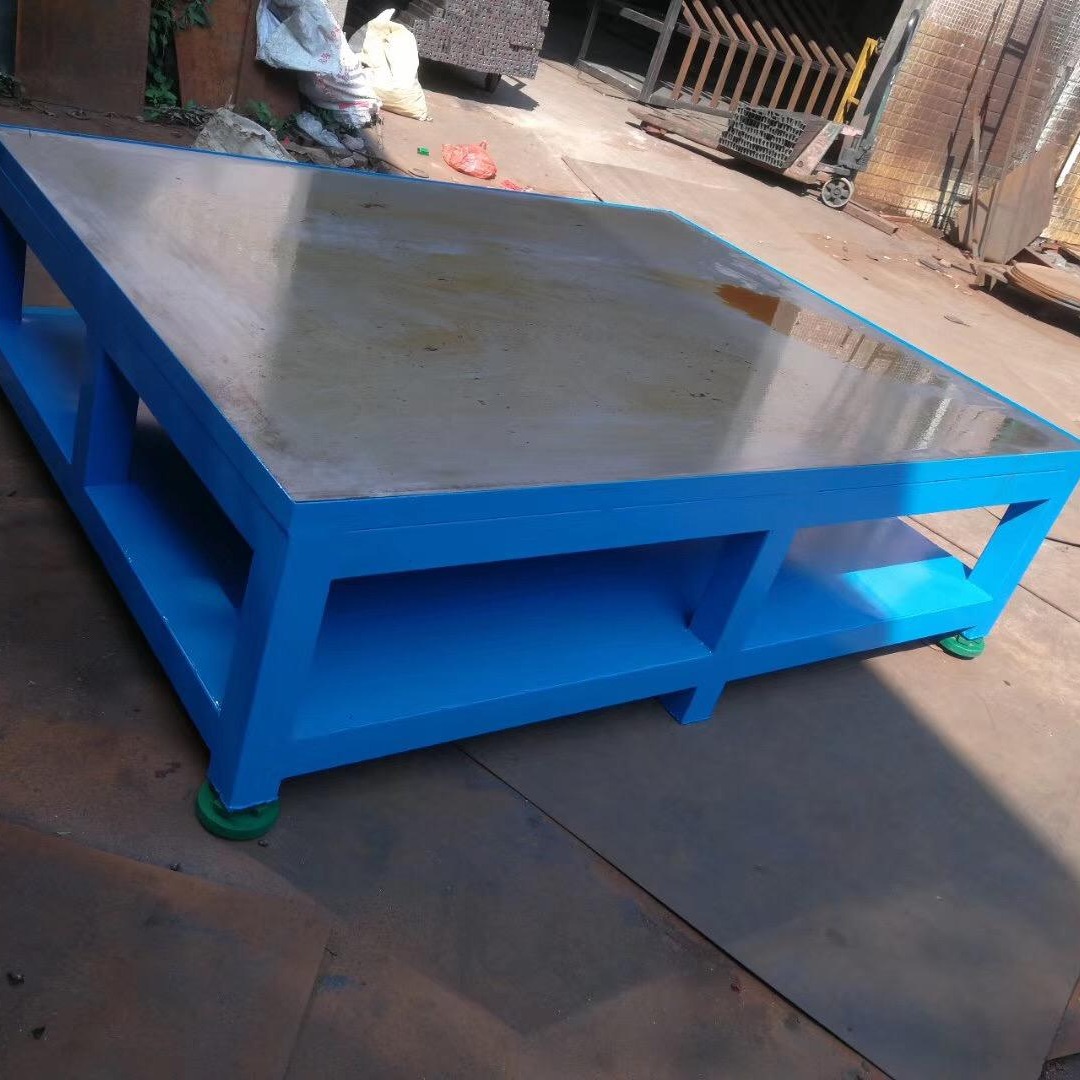 A3钢板工作台 15MM钢板台面精磨 可配置4寸至12寸虎钳