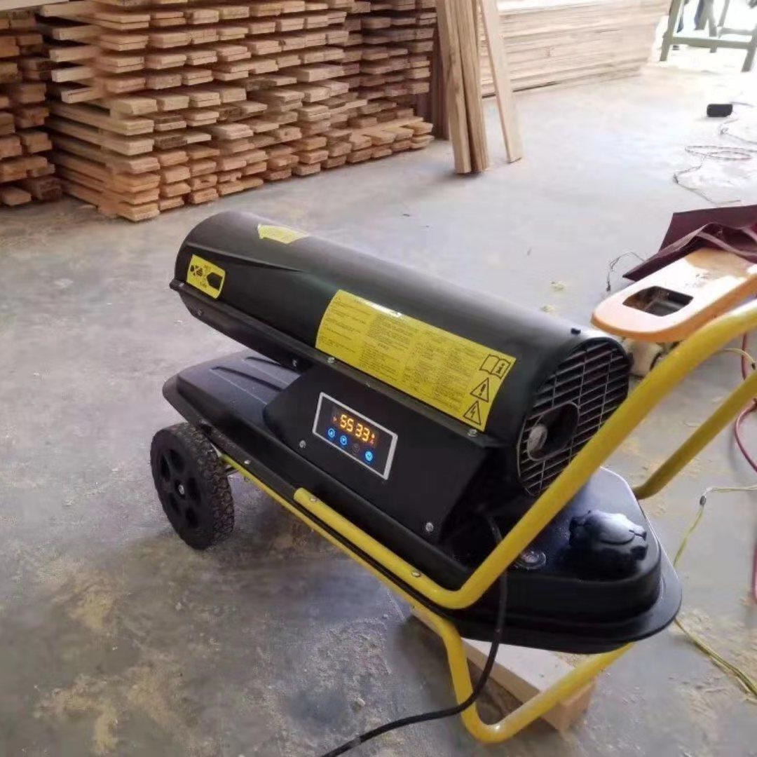 木材烘干机 多功能工业燃油取暖器的图片 养殖场育雏柴油暖风机工作视频