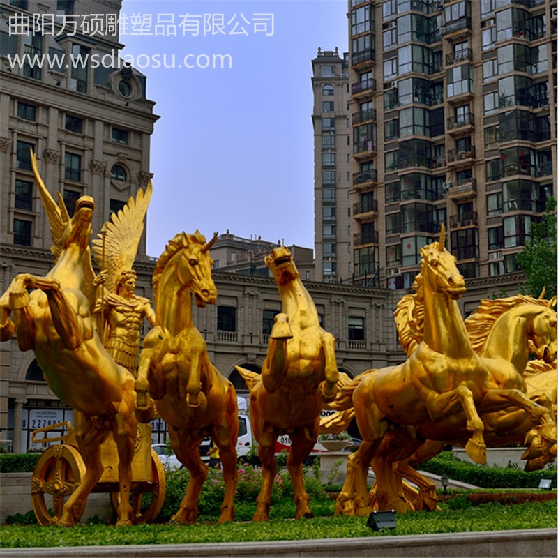 现货 玻璃钢西方神话人物雕塑  大型广场人物雕像 万硕