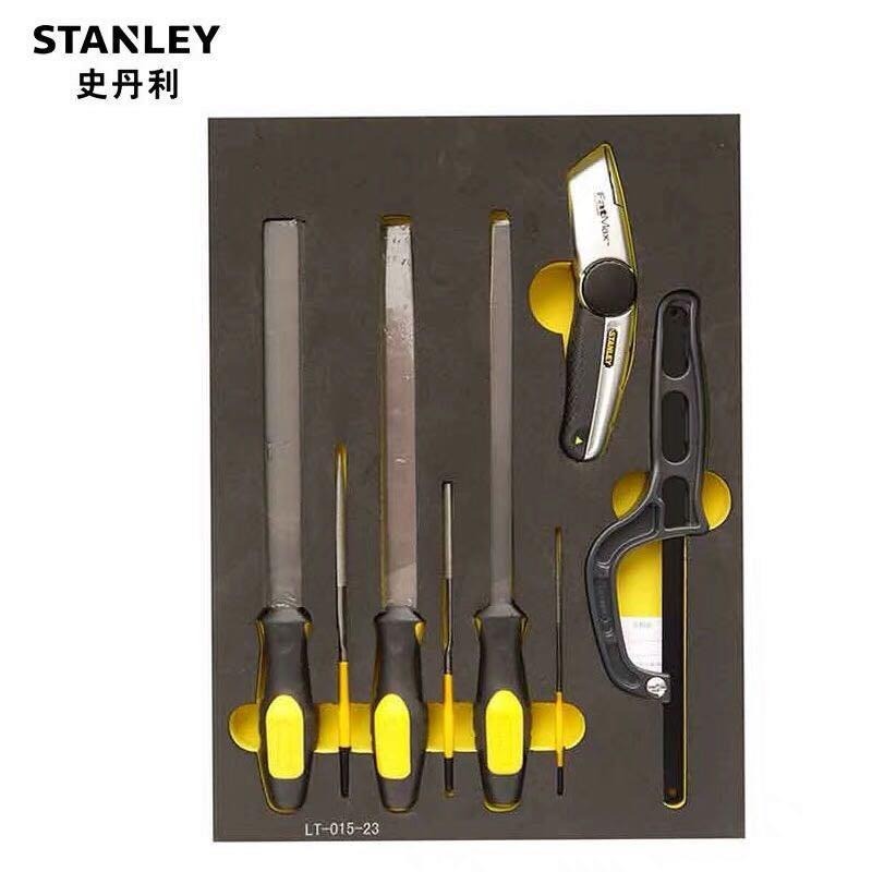 史丹利工具8件套切割修整工具托套装锉刀美工刀锯弓LT-015-23   STANLEY工具