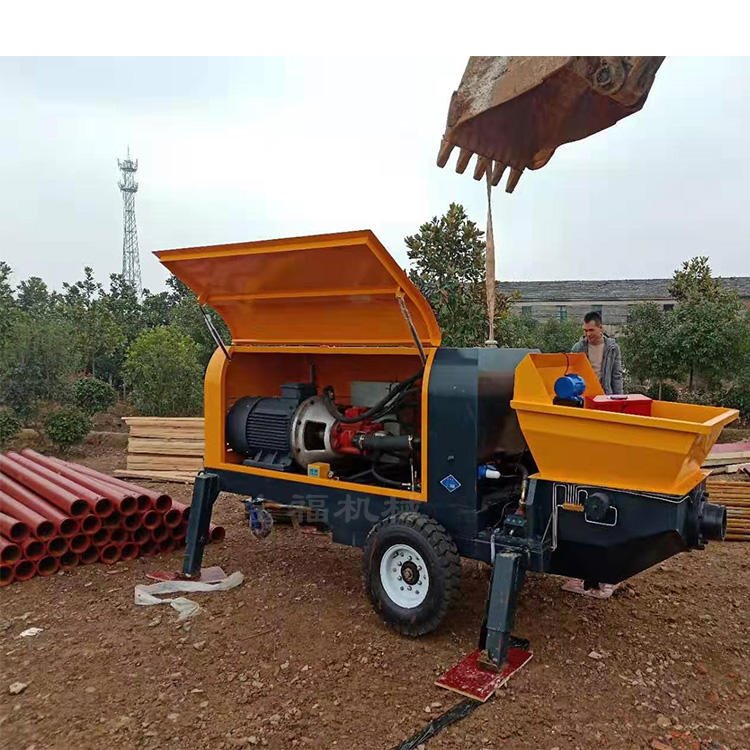 金福混凝土泵车50型 5公分石子输送泵 垂直输送120米高压泵